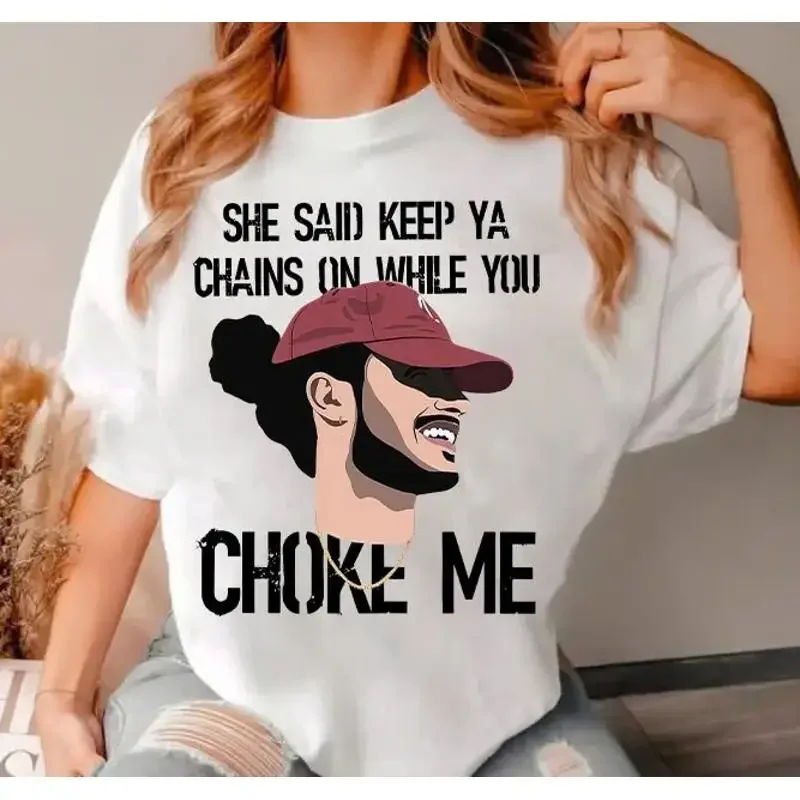Russ Chains T Shirt Choke Me Merch For Fans She Said Keep Ya On