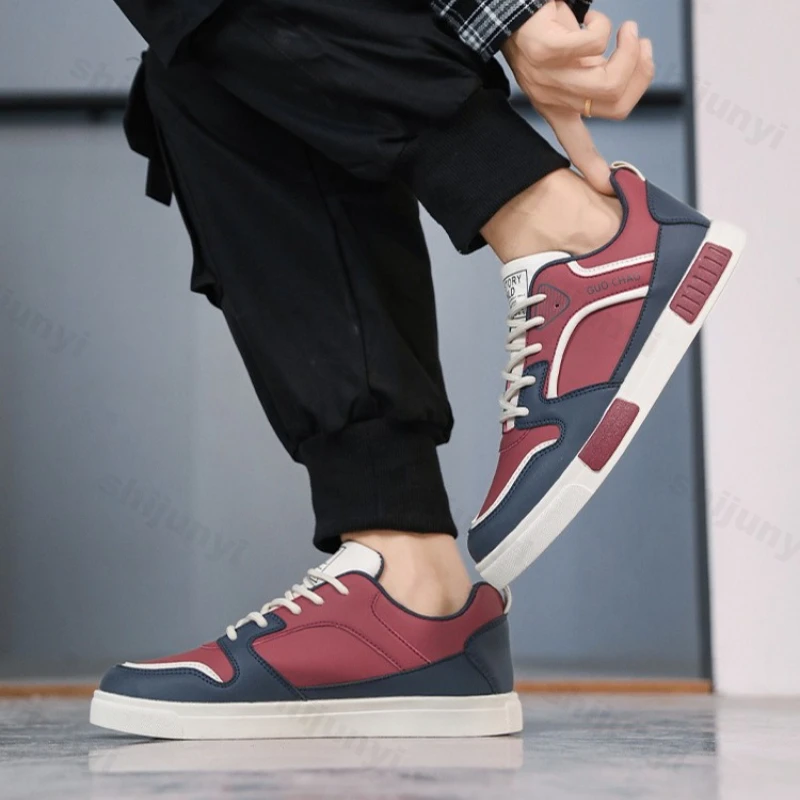 

Large Size Men Board Shoes 2025 New Four Season Fashion Waterproof Non Slip Casual Flats Comfortable Cross Tied Outdoor Sneakers