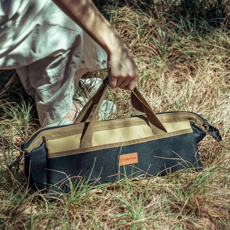 

Outdoor Camping Kit Outdoor Camping Tent Nail Hammer Portable Handheld Storage Bag Multi Functional Large Capacity Storage Bag