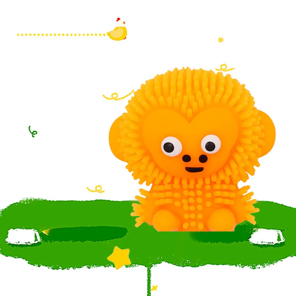 5 pçs bonito inflável macaco espinhoso bola elástica alívio do estresse pitada fidget anti-stress brinquedo mole engraçado espremer bolas sensoriais