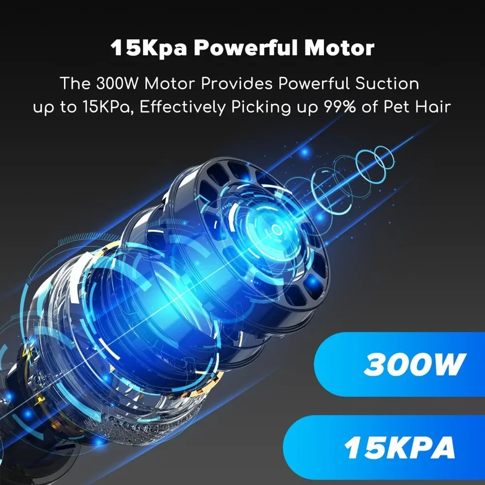 犬のグルーミングキット & 犬の毛掃除機 15000 Pa 強力な吸引ペットグルーミング掃除機はペットの毛の 99% を除去します
