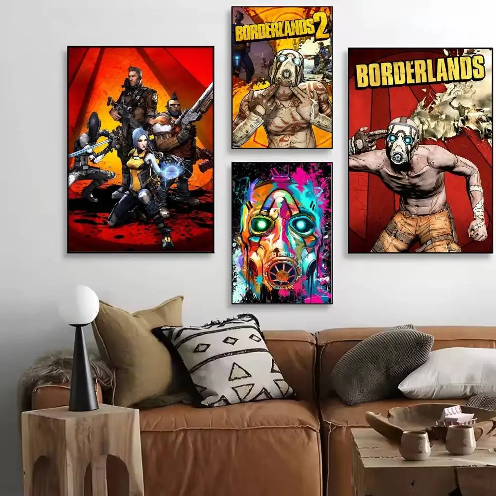 Hot Game Anime Movie B-BORDERLANDS Manga Posters High Quality Self-adhesive Wall Art Decorations Color Prints Sticky