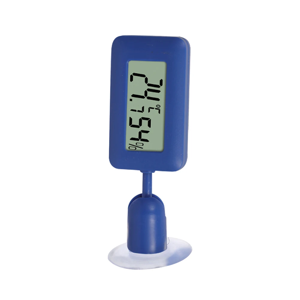 Reptile Thermometer Hygrometer with Suction Cup Digital Temperature Humidity Meter for Terrarium Reptile Accessories