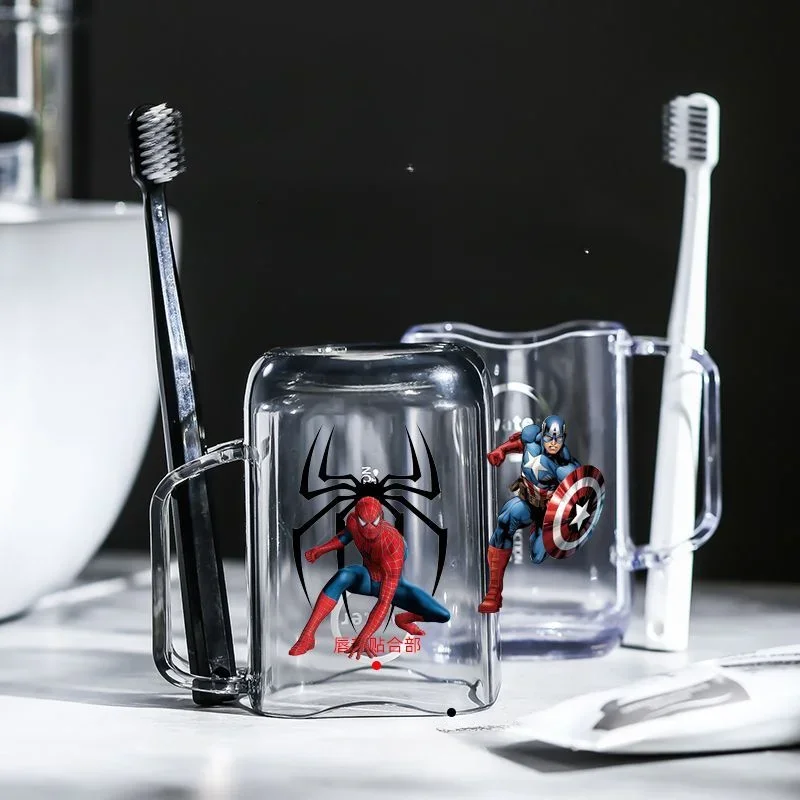 Marvel The Avengers Iron Man Spiderman Captain America Student Toothbrush Cup Cartoon Mouthwash Cup Children's Water Cup Gift