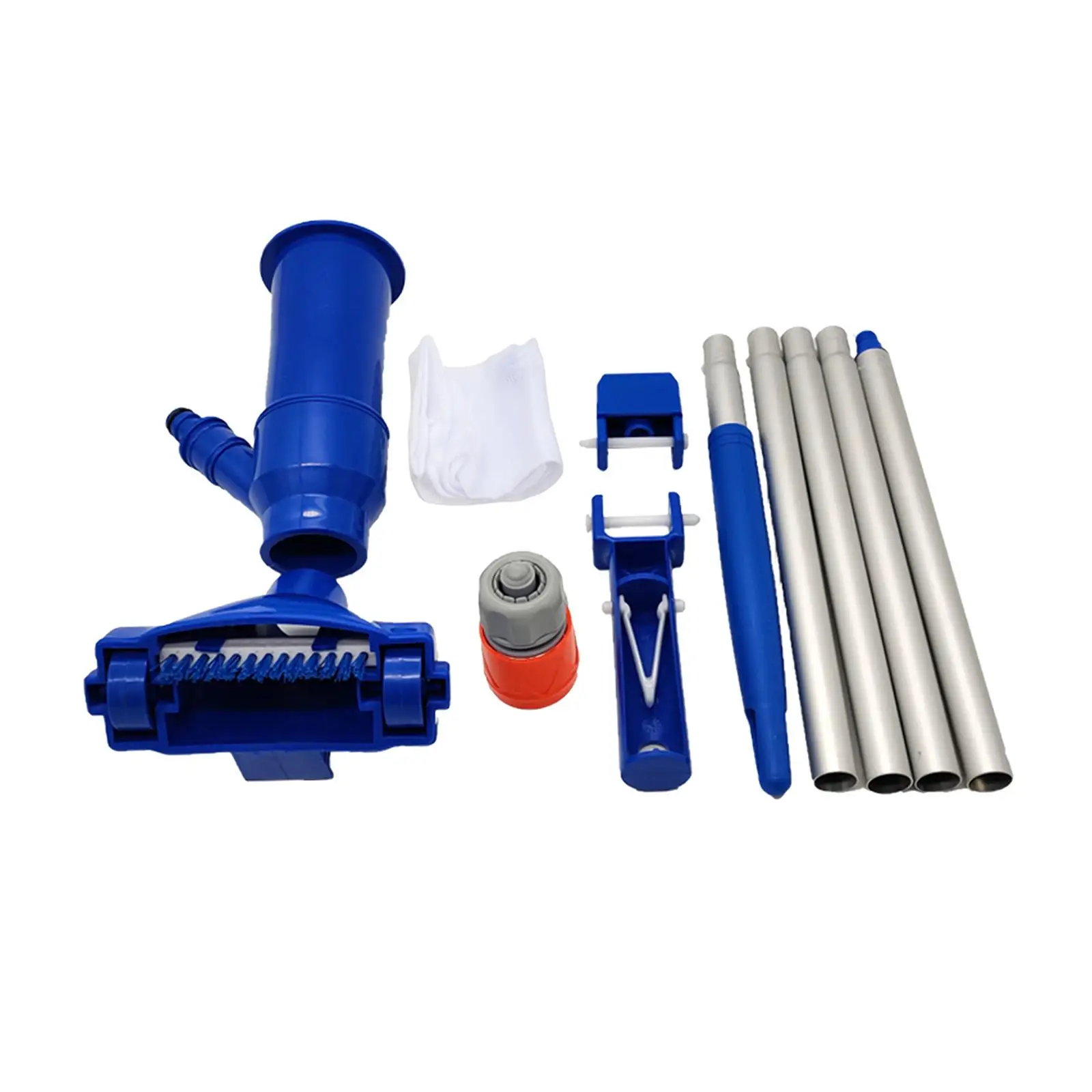 Portable Swimming Pool Cleaner Kits Underwater Mesh Bag Vacuum Suction Head Above Ground Pool Fountains