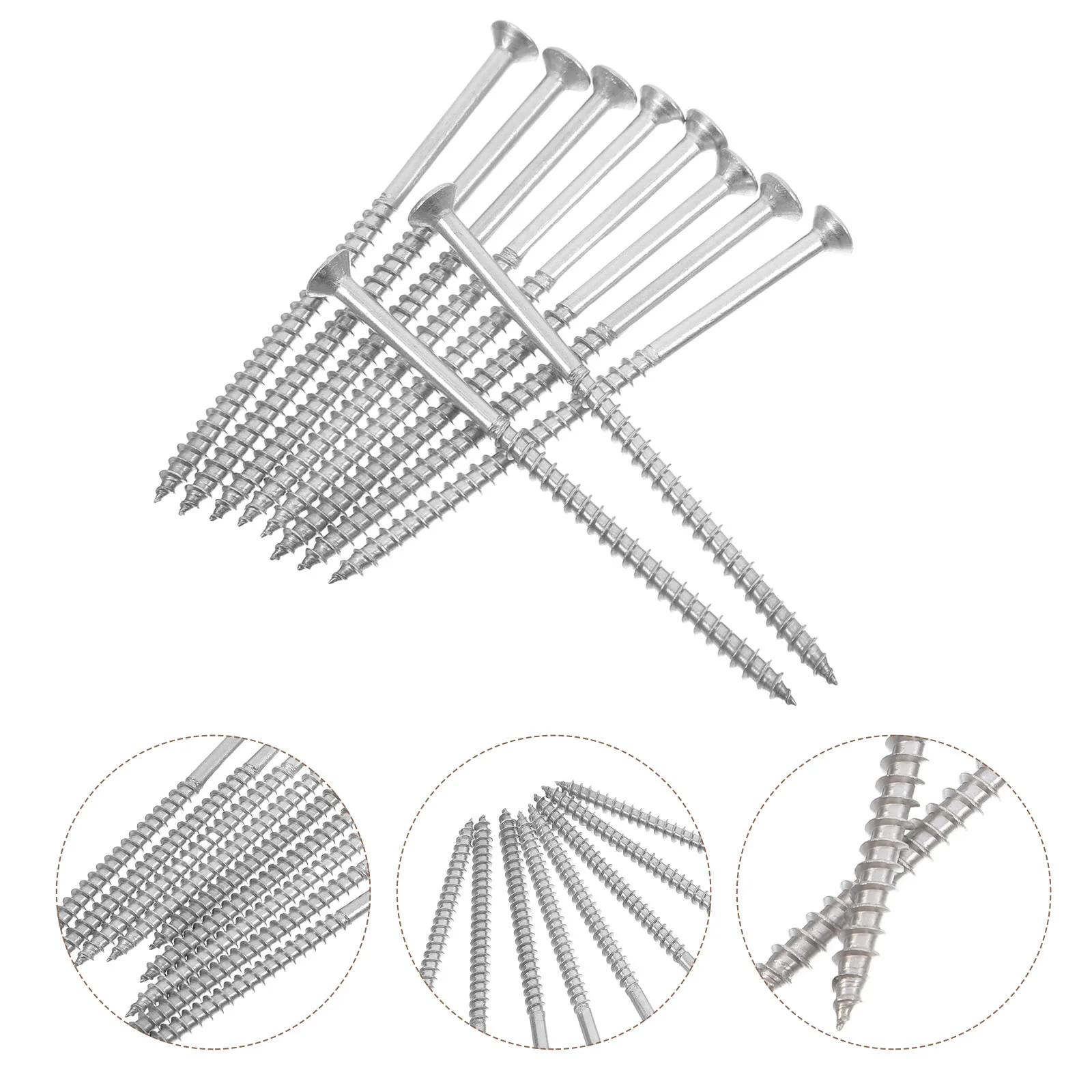 

25Pcs Reliable Stainless Steel Self Tapping Screws Countersunk Head for Home Renovation M5 Self-Tapping Screws
