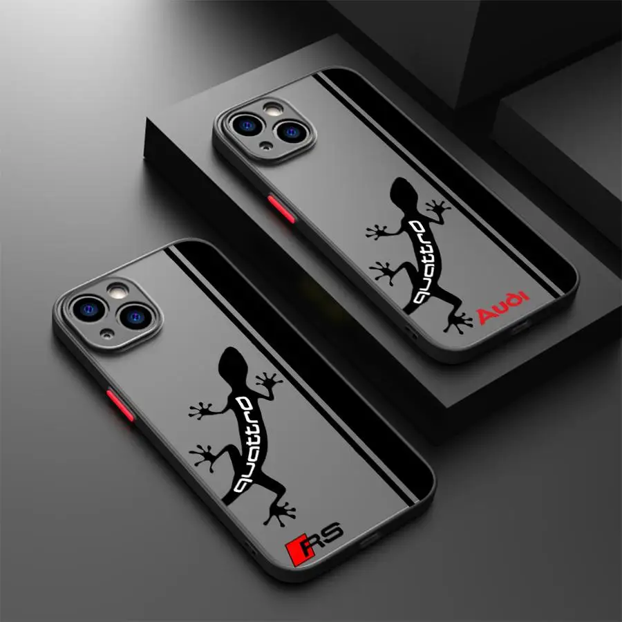 

Чехол для телефона с черным краем для iPhone 15 11 Pro Max XR 16e 13 11 12 Mini 14 XS 16 A-Audi-Sport