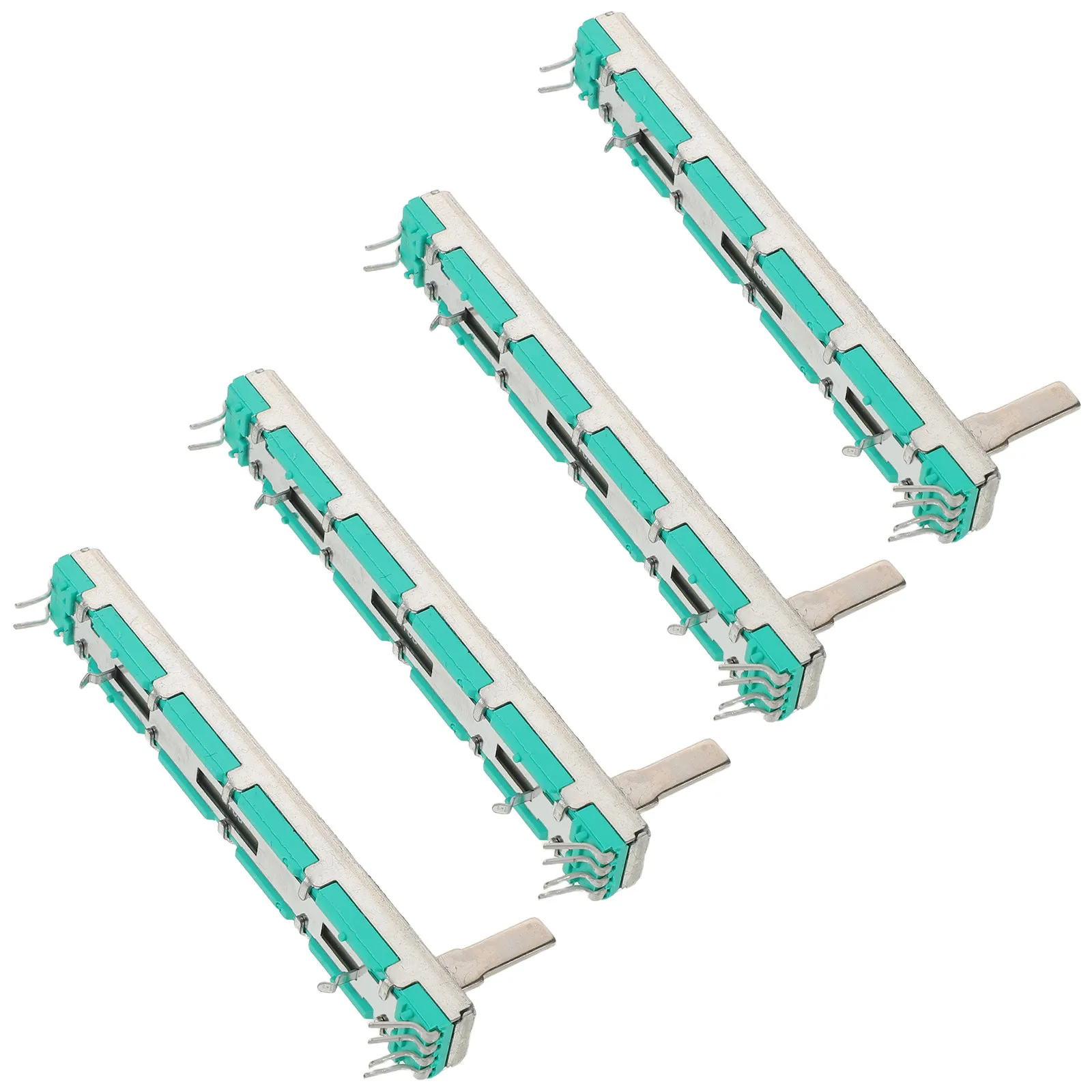 Audio Mixer Fader Caps Slider Knob Covers Potentiometer Halloween Christmas 4PCS Dual Channel Double Linear Straight High
