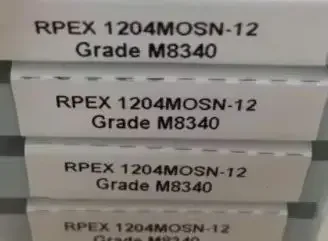 F ORIGINAL 10PCS CARBIDE INSERT RPEX1204MOSN-12 M8340