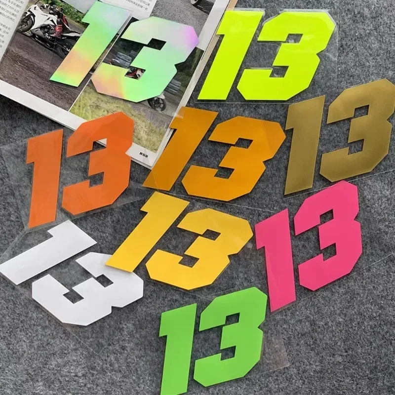 New Number 13 Refit Car Stickers for Body Window Auto Door Vinyl Decals Creative Cover Scratches Trim Accesorios Para Vehículos