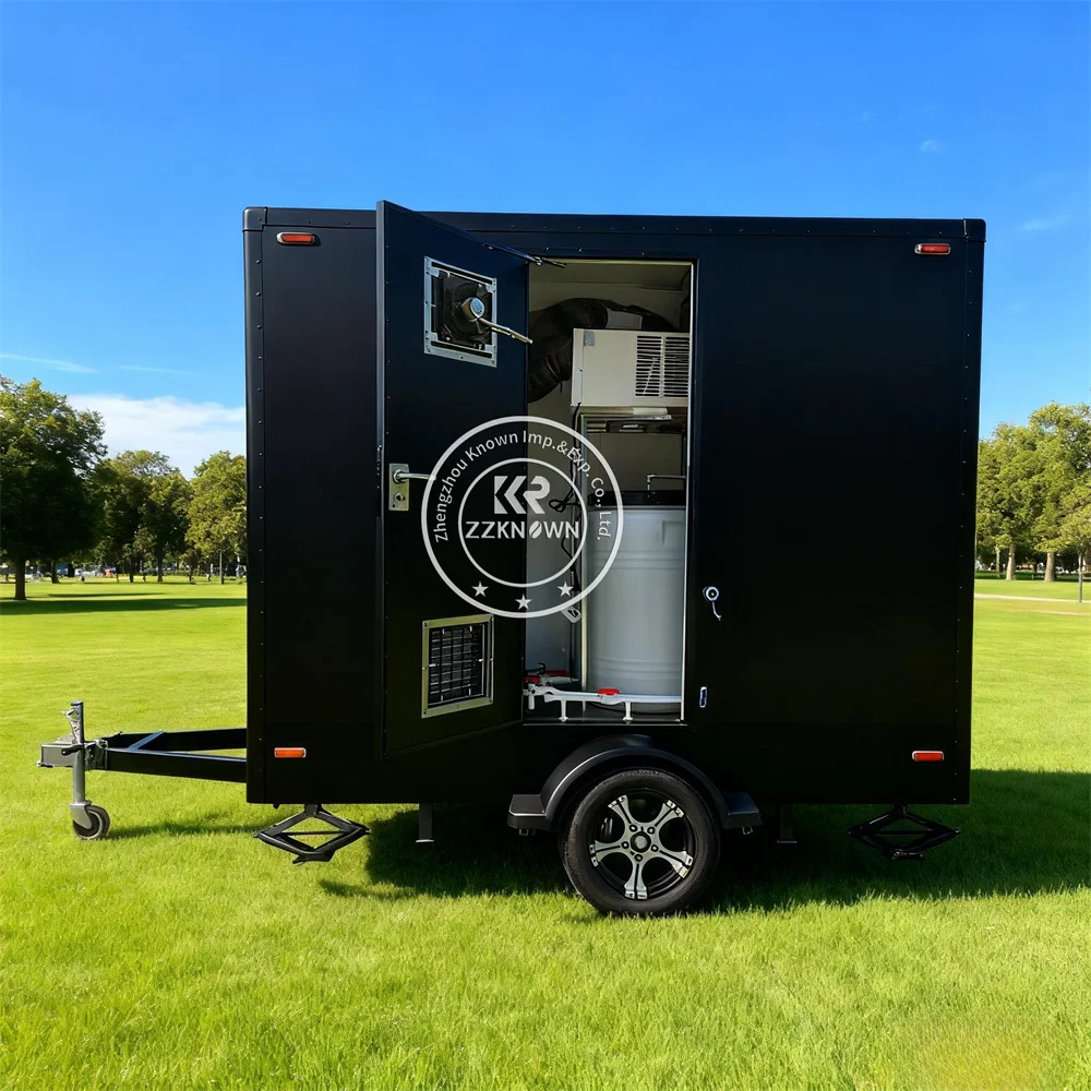 

Luxury Events Camping Toilet Trailer Outdoor Restroom Portable Mobile Bathroom Trailer for Events