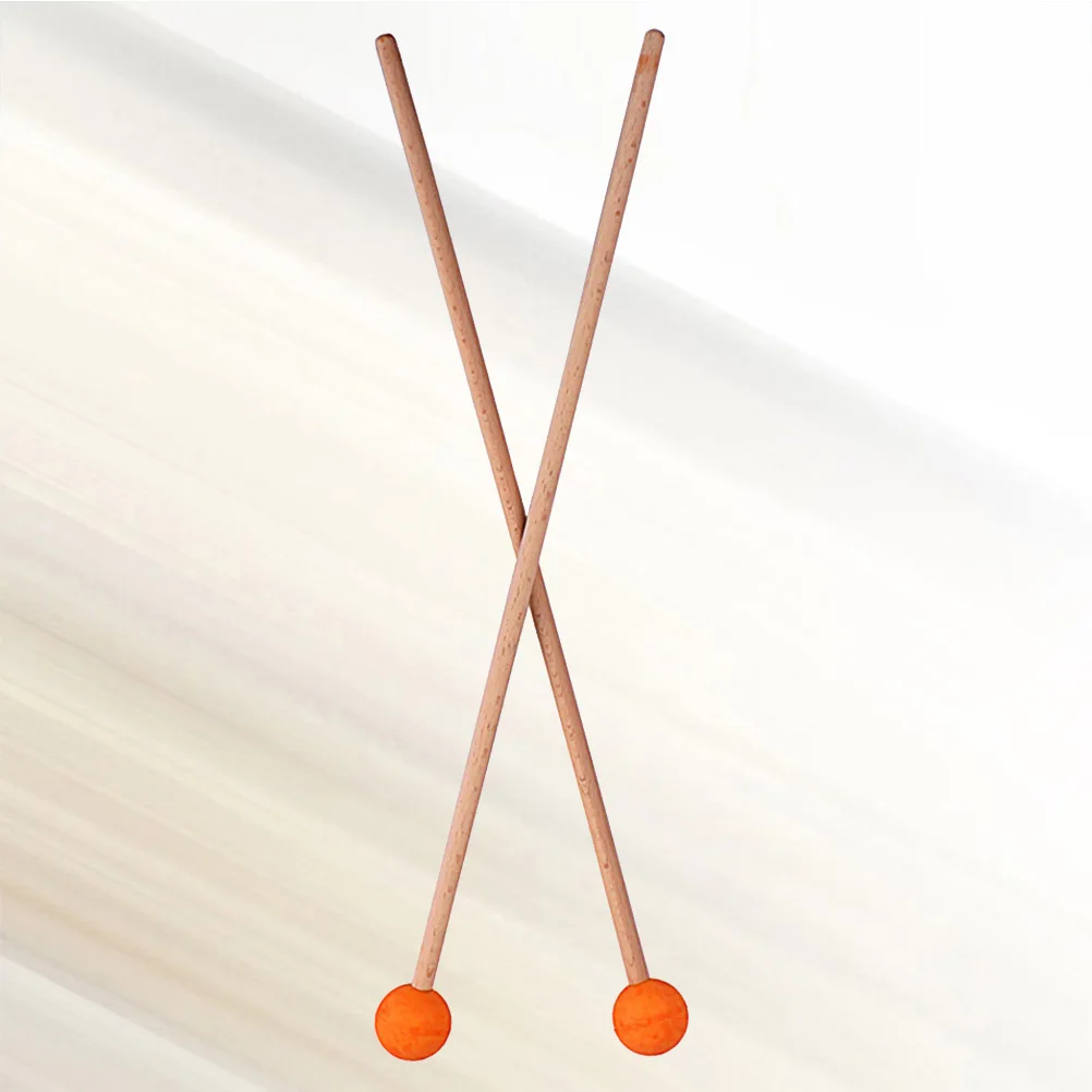 

1Pair Wood Handle Bell Mallets Glockenspiel Percussion Mallet Stick Rubber Head Musical Instrument Accessories Skyblue