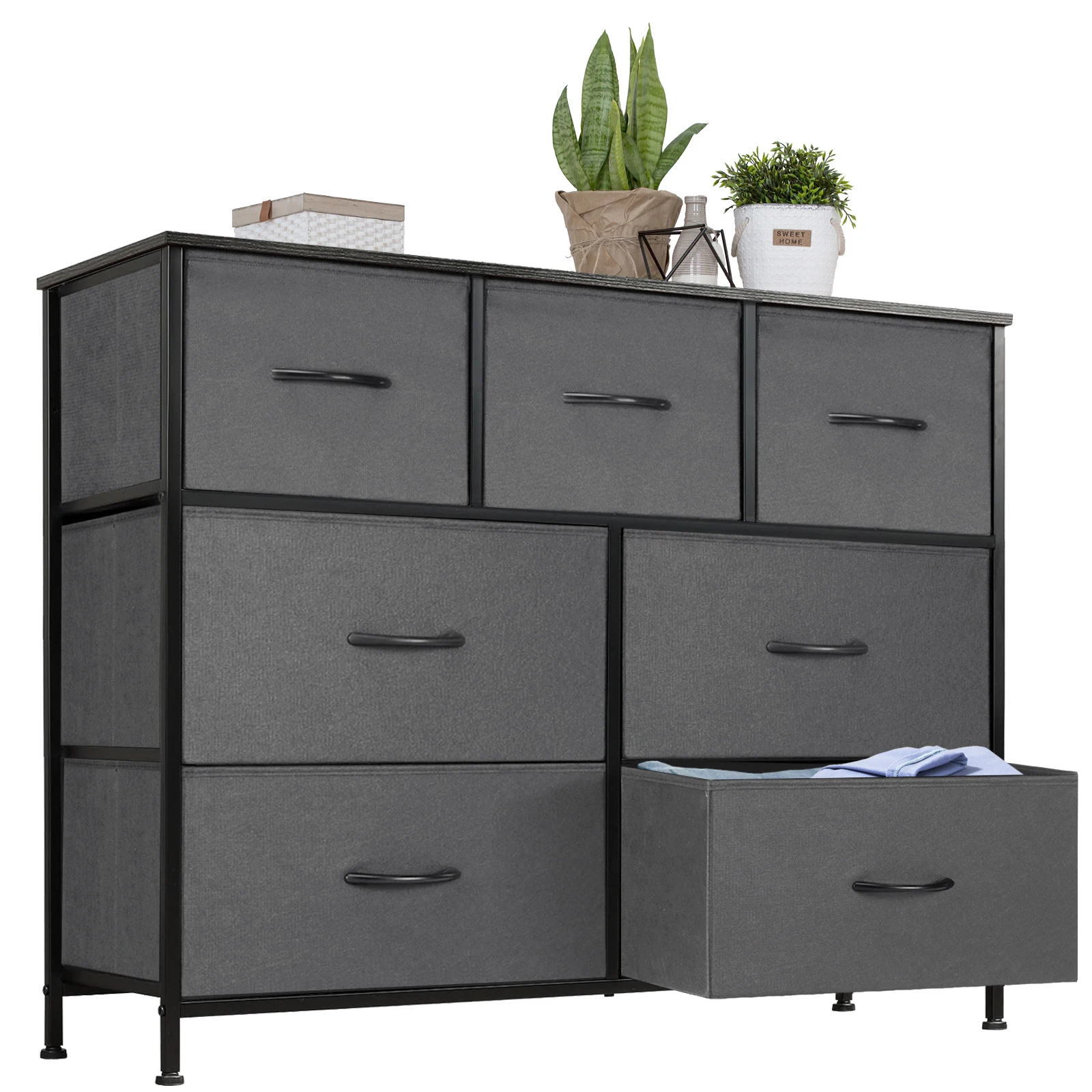 Jhk Desser Voor Slaapkamer Met 7 Stoffen Laden Organizer Opbergkast Borstkleding Voor Woonkamer Vitrinekast Van Meubels - afbeelding 1