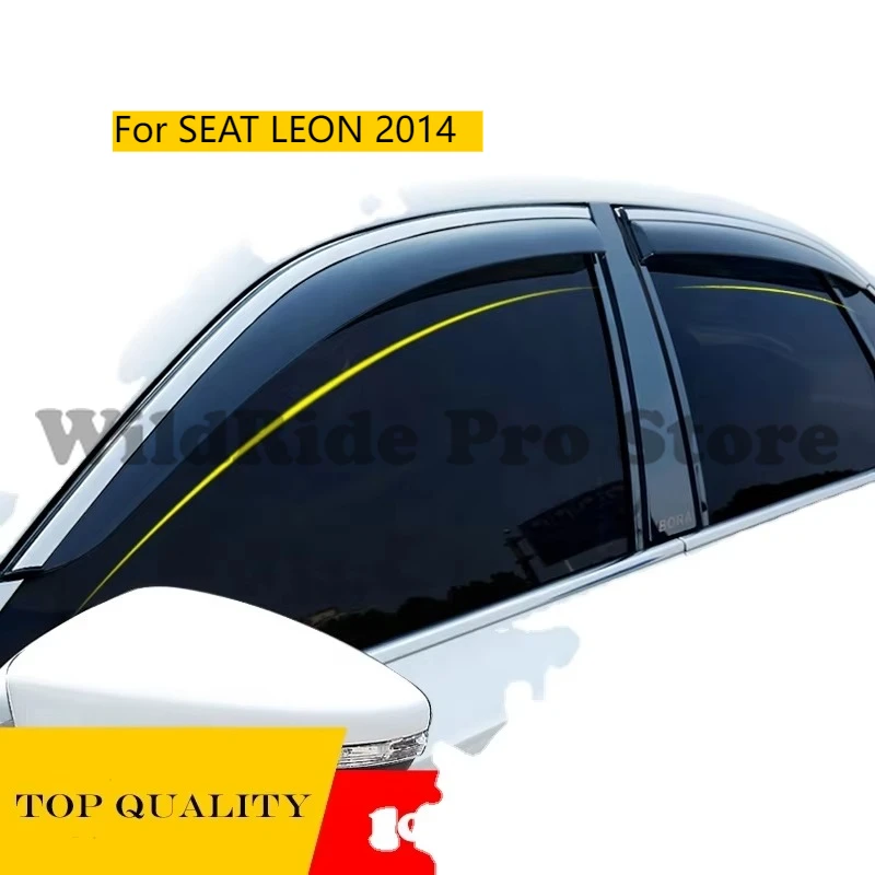 

Car Wind Deflector for SEAT LEON 2014 Wind Visors Rain Sun Guards Wind Deflectors