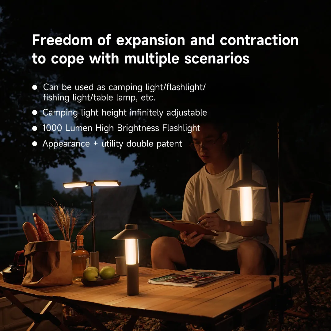 Nextool Camping Light Flashlight Strong Light Multifunctional Light Outdoor Household Rechargeable Night Lamp Table Lamp