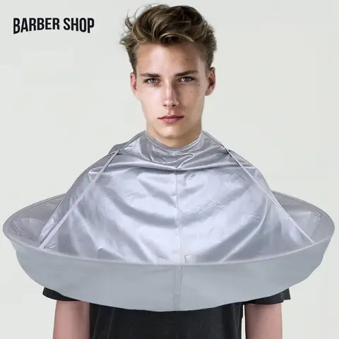 Hair Cut Umbrella Capes Haircut Cloak Cloth Hair Dye Three-Dimensional Breathable Household Haircut Cloak Foldable Haircut Tool