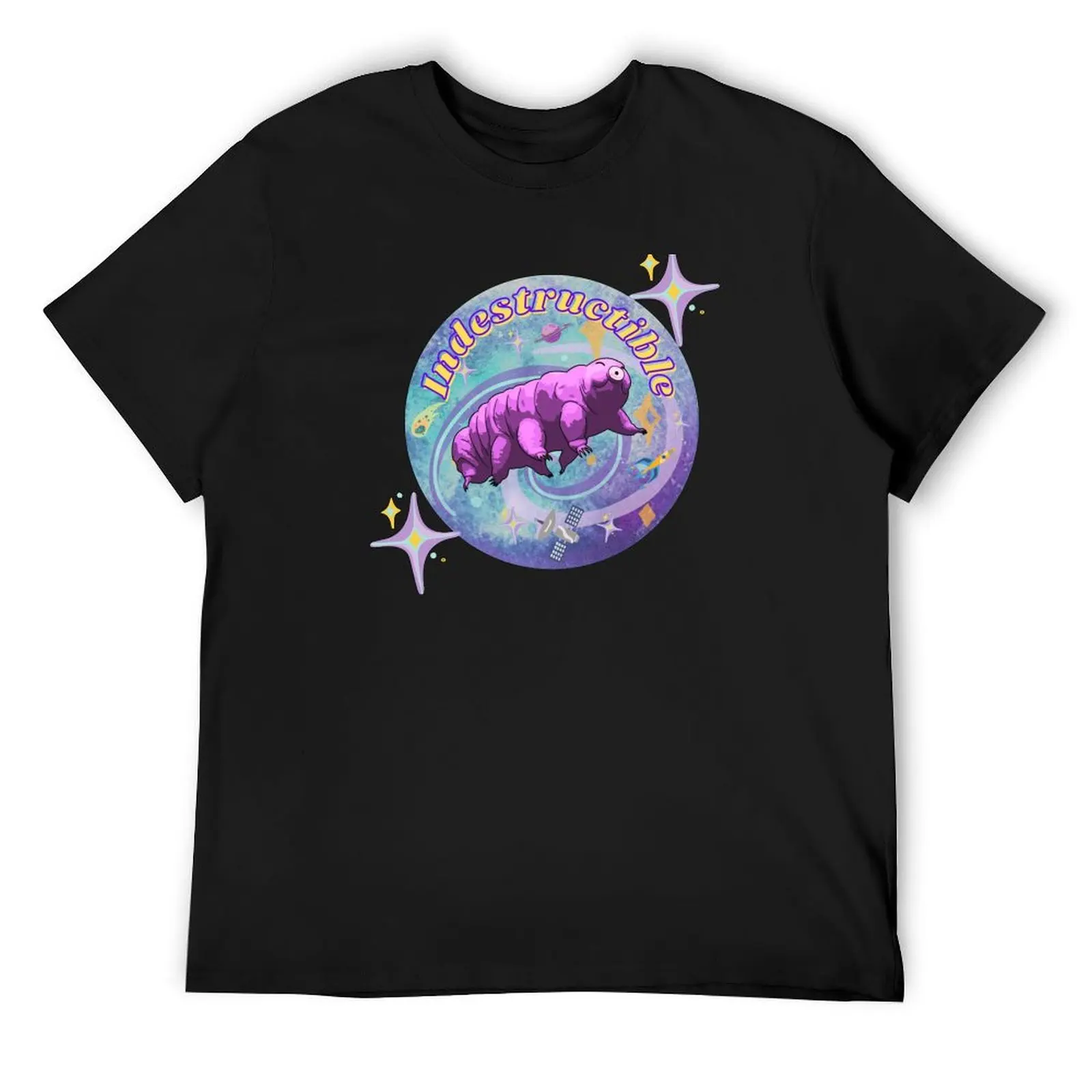 Indestructible Tardigrade In Space With Stars T-Shirt essential t shirt graphic shirts tees big and tall t shirts for men