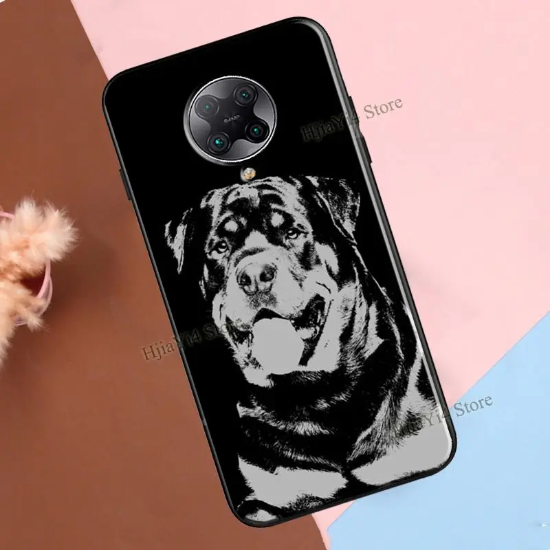 Cute Rottweiler Dog Cover For POCO F3 X3 GT F1 F2 M3 M4 X4 NFC X3 Pro Case For Xiaomi 12 10T 11T Pro Mi 11 Lite