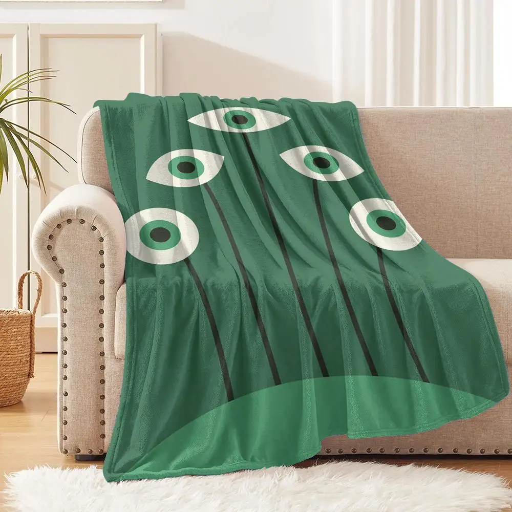 Abstract Floral Figures Throw Throw Blanket Soft Flannel Throw Lightweight Summer Home Nap for Sofa Cozy Bed Travel
