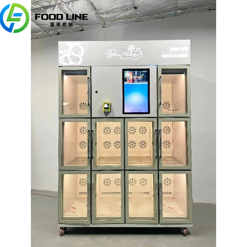 Customized Unmanned Retail Flower Vending Machine 24 Hours Self Service Intelligent System No Need Worker On Duty Business