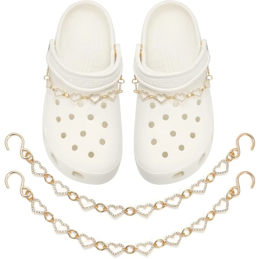 

Подвески для обуви Blings для женщин, 10 шт., ювелирные изделия, подвески, аксессуары, цепочки для обуви с сердечками P of LOVE для девочек, 8 шт., сверкающие стразы