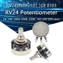 RV24YN20S 101 102 B103 104 105 201 202 203 204 254 302 303 501 502 503 504 5K 10K 100K 500K 200K 100 200 500 ohm Potentiometer