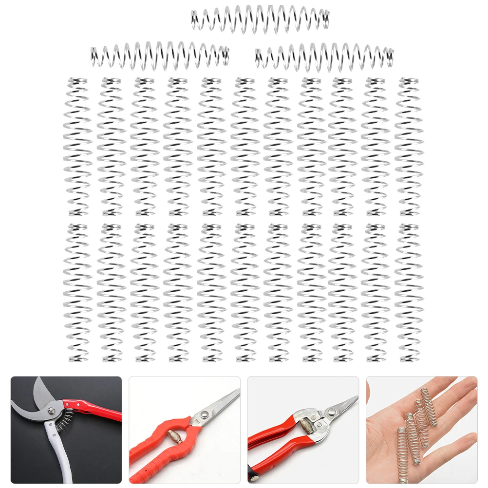 

25 Pcs Flower Thinning Shears Spring Replaceable Pruners Springs for Fruit Replacement Hand Stainless Steel Old Broken