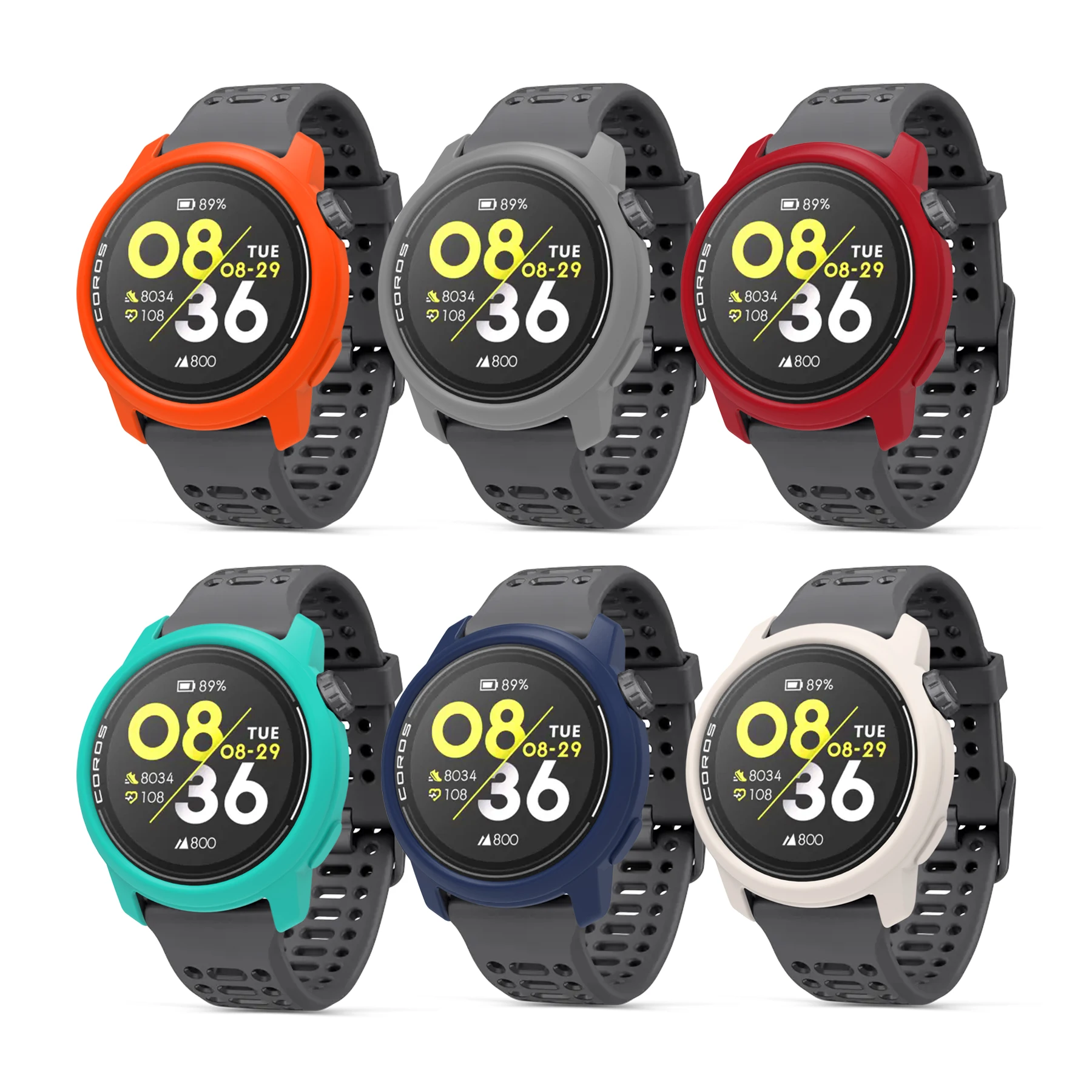 Multicolor silicone case For COROS PACE 2 smart watch COROS PACE 3
