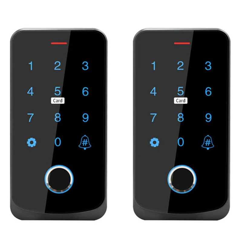 

【Lowest-Price!】2X Tuya APP Access Control Keyboard Bluetooth Remote Control RFID IC M1 Card Fingerprint Access Keypad TF9-Tuya B