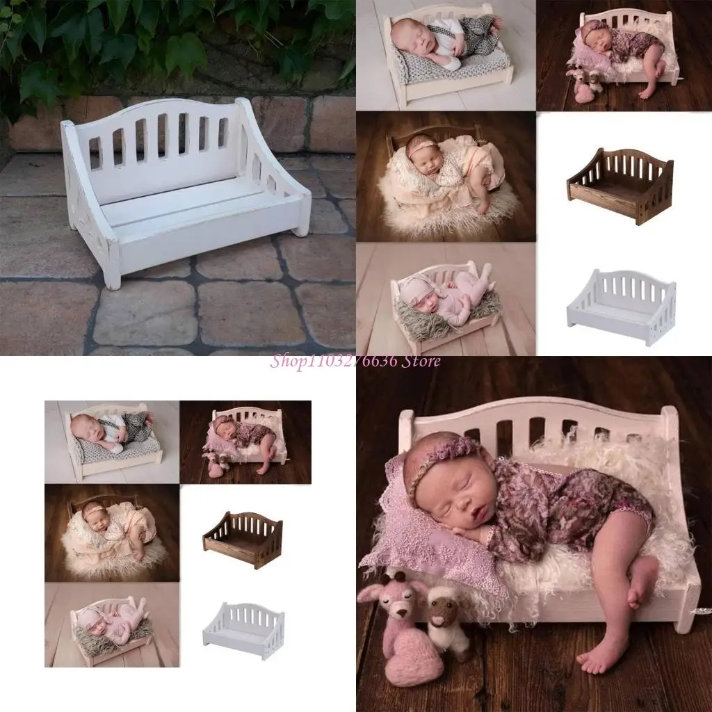 

R6FD Baby Photography Props позирует мебель для кровати новорожденный месяц для душа фото декора