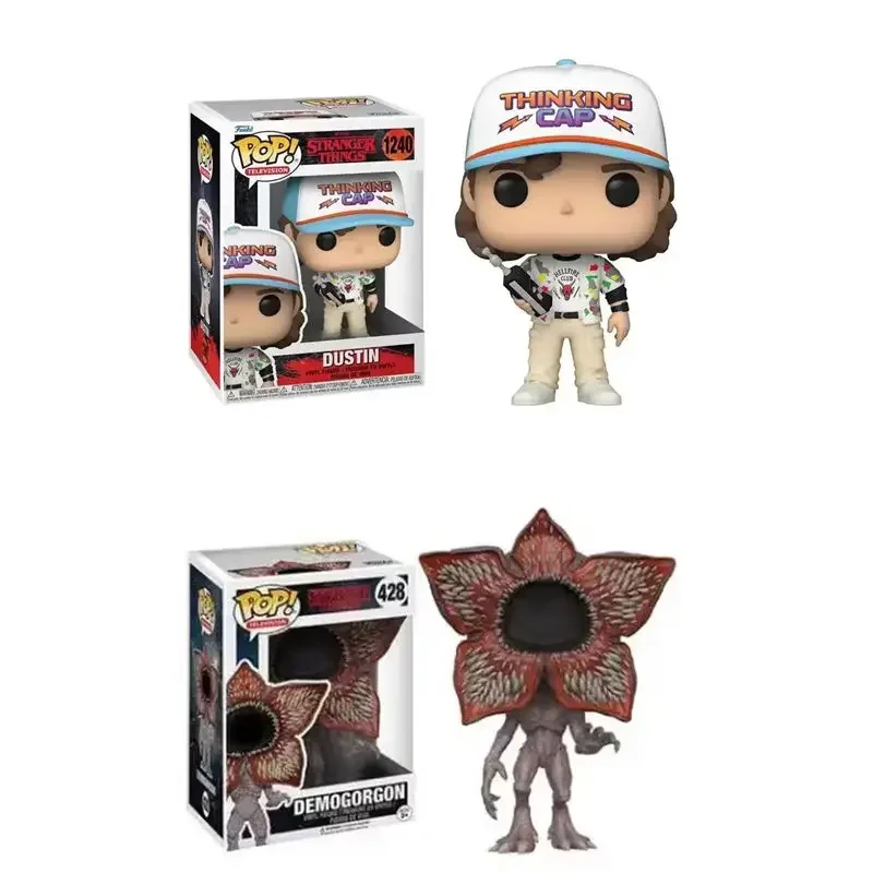 Funko Pop Demogorgon # 428 Steve 475 #   Dustin 1240 #   Figura de juguete de acción, colección de modelos de vinilo, juguetes carvinal, regalo de cumpleaños y Navidad