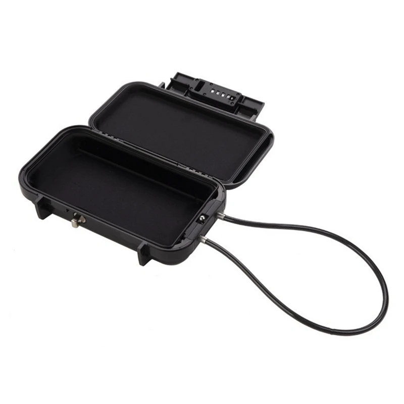 

A74E-Lock Box, Phone Lock Box, Security Lock Box, Transparent Outdoor Waterproof Travel Safe,Password Storage Box