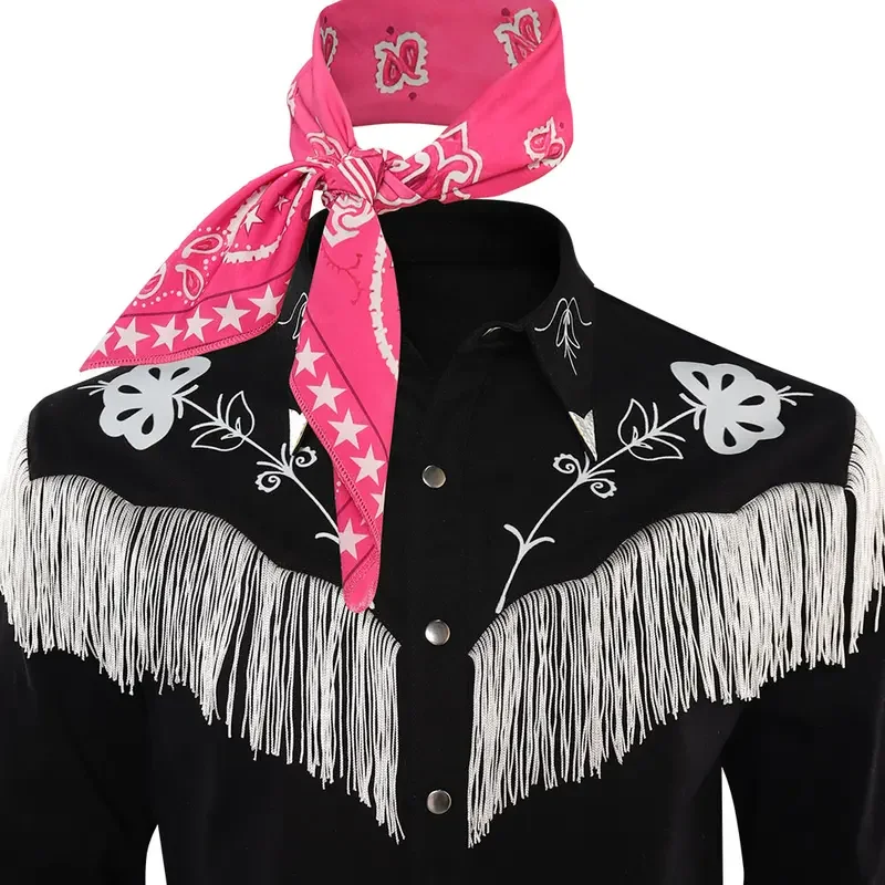 RT01 Ken Cosplay Fantasy Headband Shirt Hat 2023 Movie Barbei Costume Disguise Adult Men Roleplay Fantasia Outfit Male Hallo*Jk2