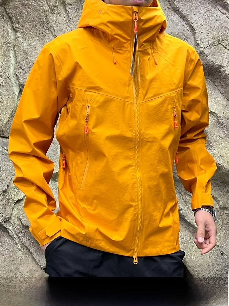 

Мужская уличная куртка-хардшелл из водонепроницаемого нейлона с молнией, вентиляцией подмышками, полностью проклеенными швами, трехслойной защитой, легкая, для весны и осени