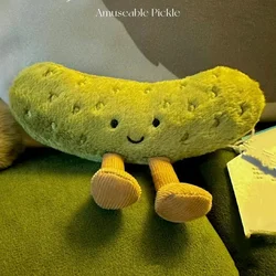 26cm Fun Cucumber Plush Toy Cute Creative Gift Doll Vegetable Series Soft Stuffed Ornaments For Boys And Girls Personality Gift