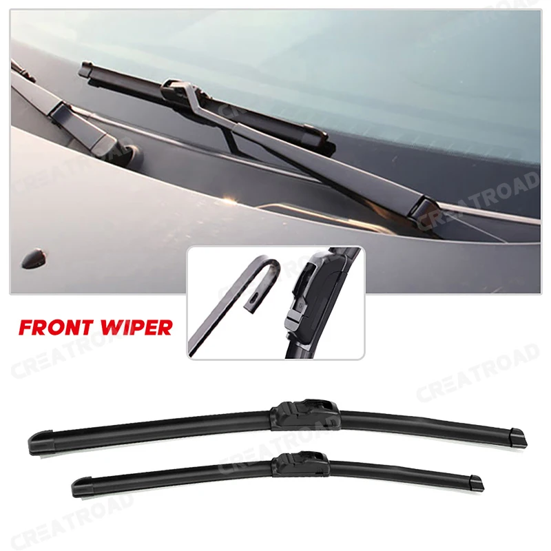 Wiper Front & Rear Wiper Blades Set Kit For Hyundai Santa Fe DM 2012 - 2017 Windshield Windscreen Window 26\