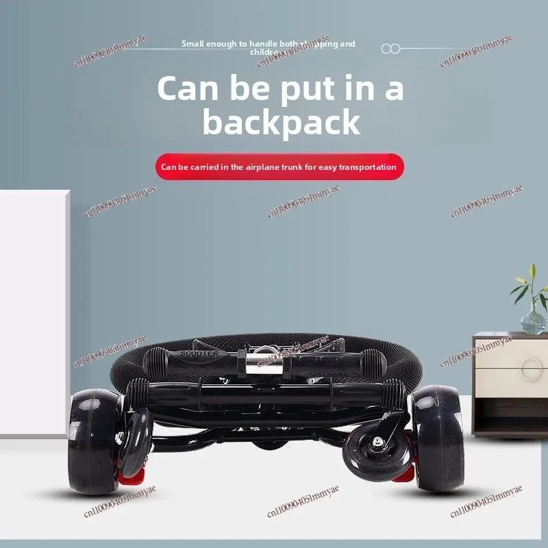 

Children's Baby Walker One-Click Folding Anti-Rollover Easy Carry No Installation Needed Infant Development Walking Aid