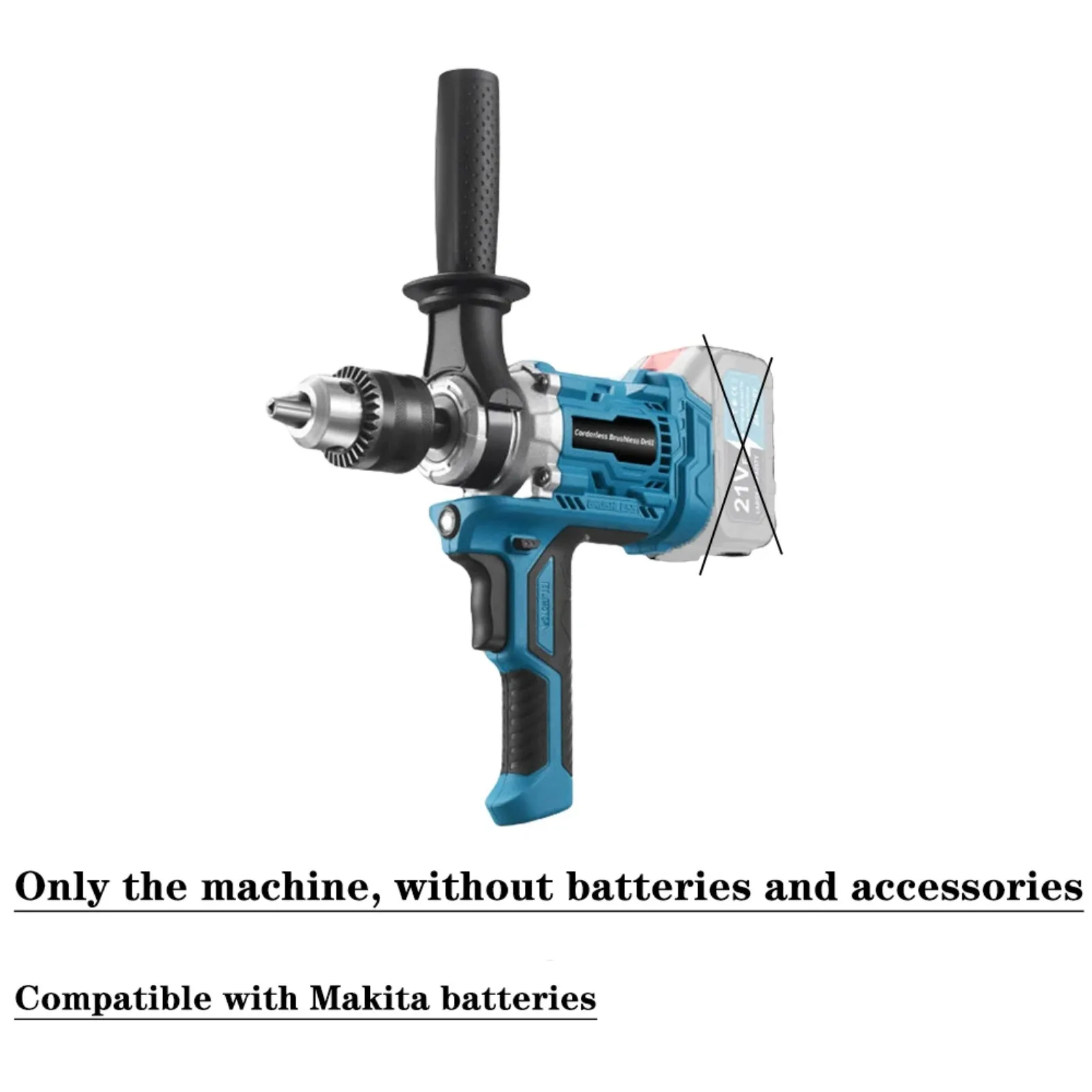Cordless Brushless electric drill  Wood/Steel/Concrete/Ice power tools Drilling Machine For Makita 18V battery