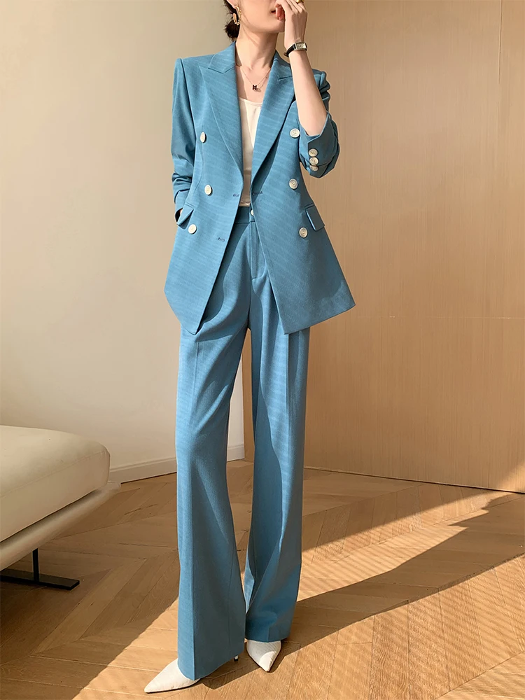 

Casual Sle Women's Suit Set High Quali Two-Piece Autumn Winter New Faion Street Leisure High-Mindedn Suit