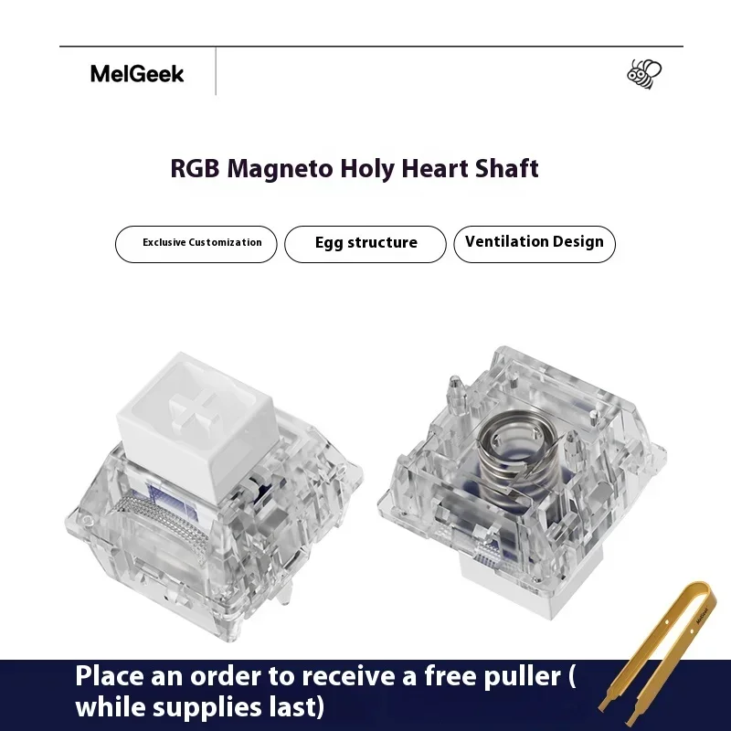 TTC Magneto Sacred Heart/Purple Heart/Taia Axis durable RGB Magnetic Axis Keyboard HiFi Mahjong Sound Keyboard Axis Body