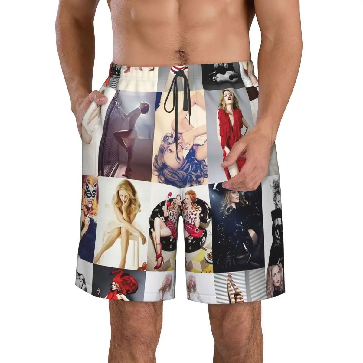 

Kylie Minogue Trunks Beach Board Shorts Casual Quick Dry Swim Summer Men Pants