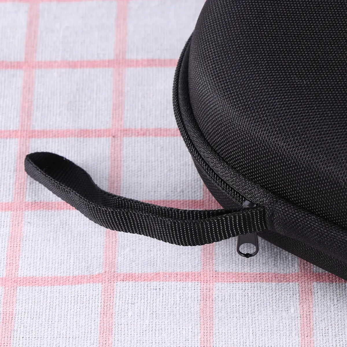 Portable Headphone Case Black Polyester Mesh Soft Lining Compact Design for Mdr-Zx100 Zx110 Zx300 Zx310 Zx600 Compatible Models