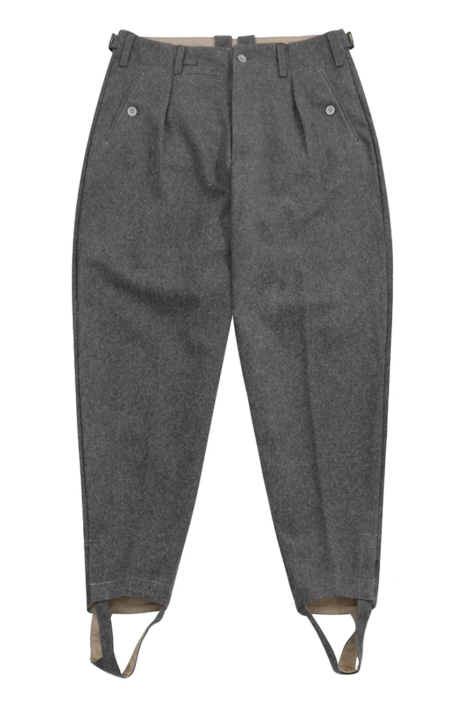 GUWB-140 WWII German Heer / Elite M42 Stone Grey Wool Trousers