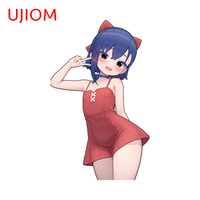 UJIOM For Miside Mita Adorable Cartoon Wall Stickers Interesting Refrigerator Bedroom Veneer Decal Waterproof Vinyl Home Decor