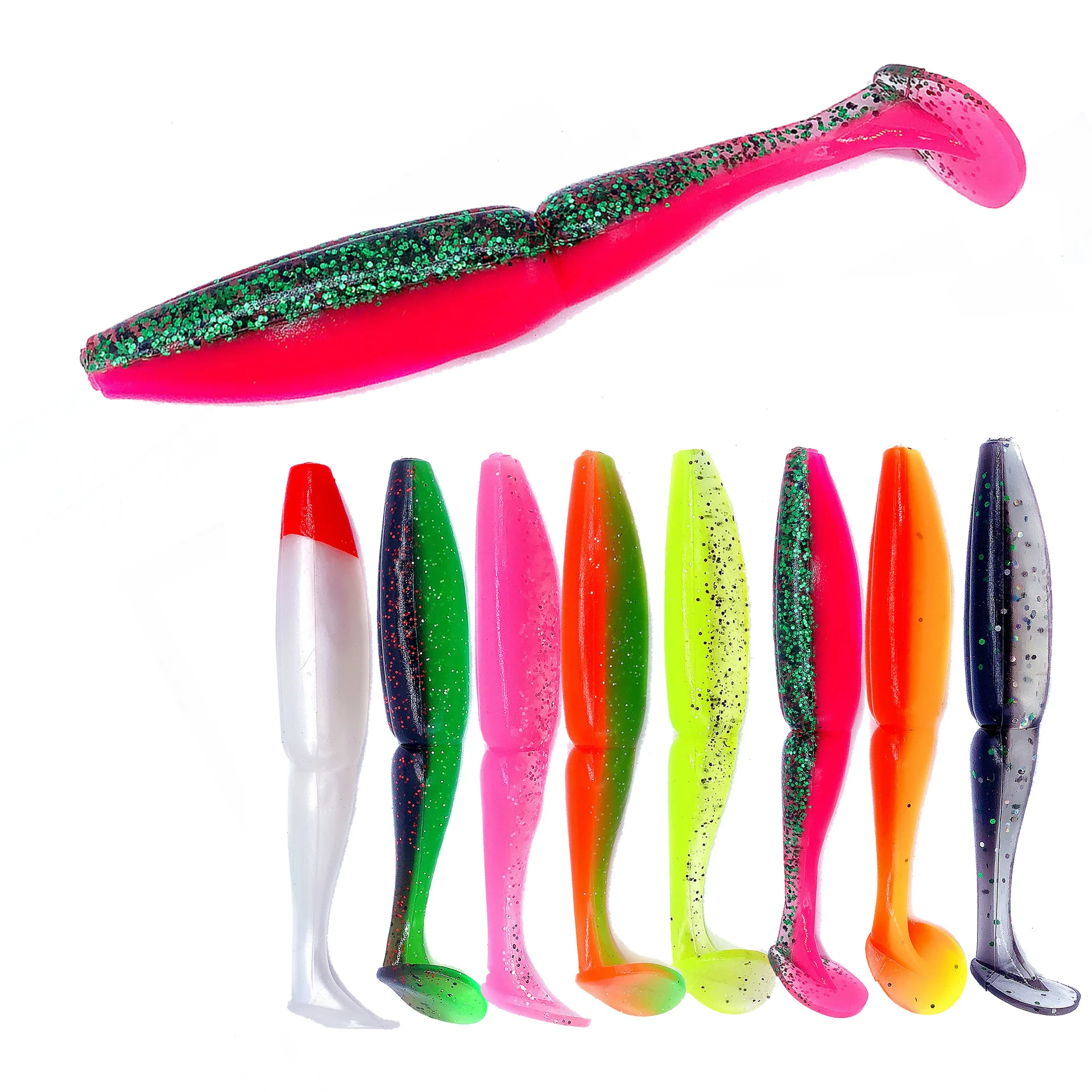 3pcs/lot soft lure shad 11cm/12g shad lure fishing lure silicon bait soft bait for carp fishing bait pike