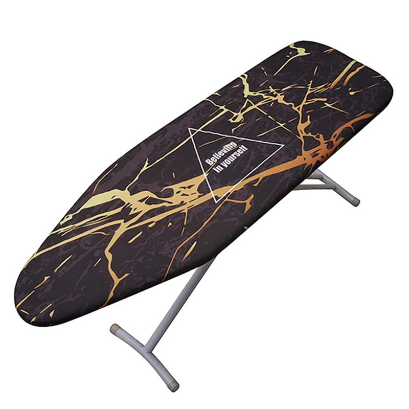 140x49CM Fabric Marbling Ironing Board Cover Protective Press Iron Folding for Ironing Cloth Guard Protect Delicate Garment Easy