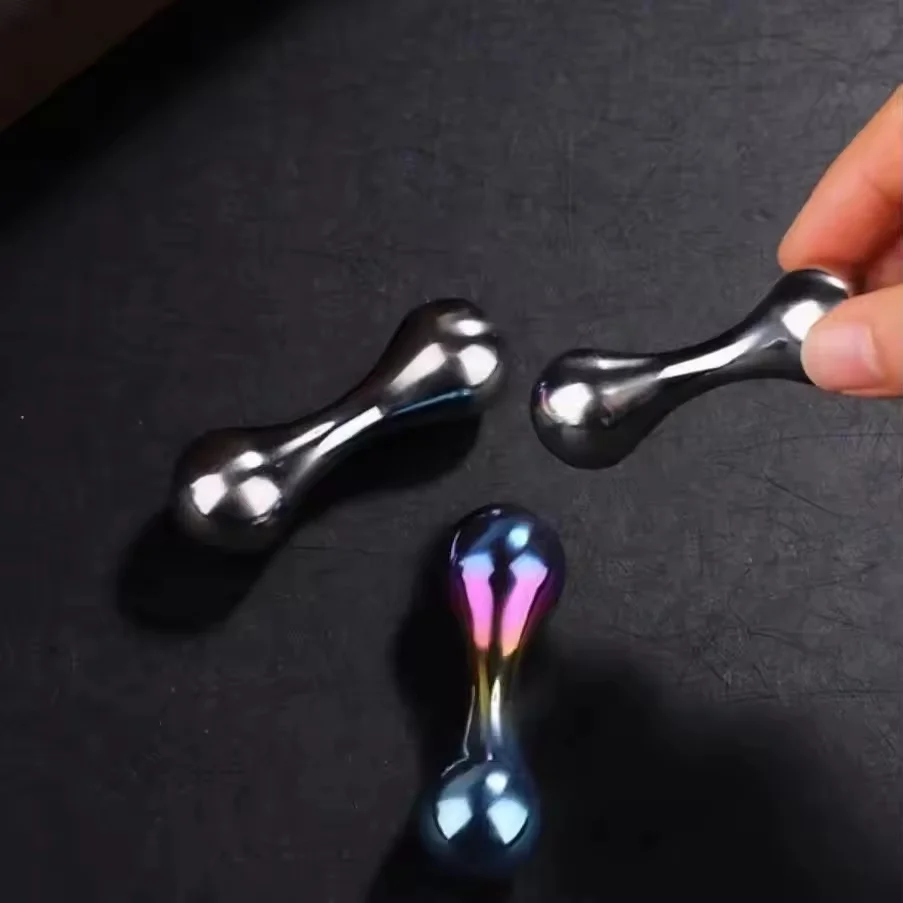 Brinquedo Antiestresse Adulto Spinner de Liga de Titânio Engraçado, Brinquedos de Metal para Girar com os Dedos, Gadgets Rotativos para Mesa