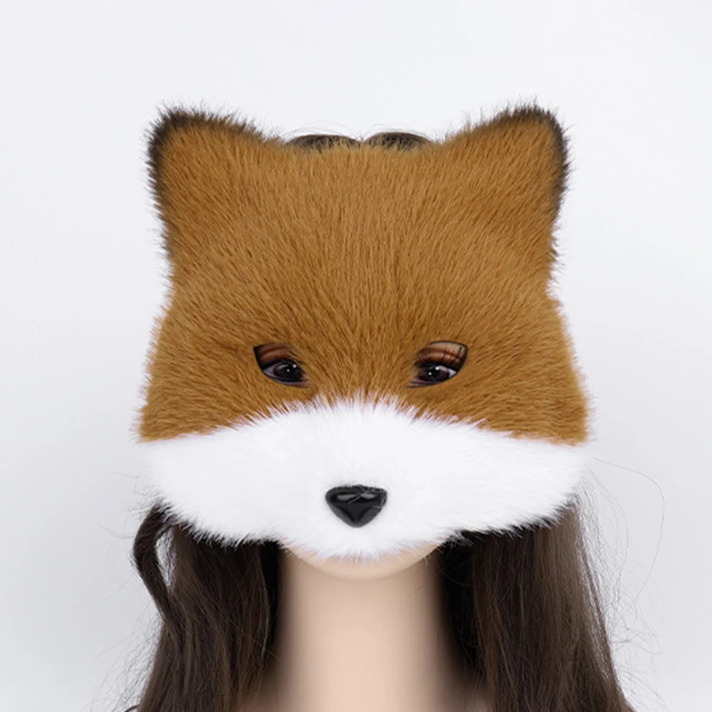 Party Fox Mask คุณภาพสูง Furry สัตว์หน้ากาก Fox หน้ากากเครื่องแต่งกายยี่ห้อใหม่สําหรับ Stage Performance ตกแต่งวันหยุดคอสเพลย์
