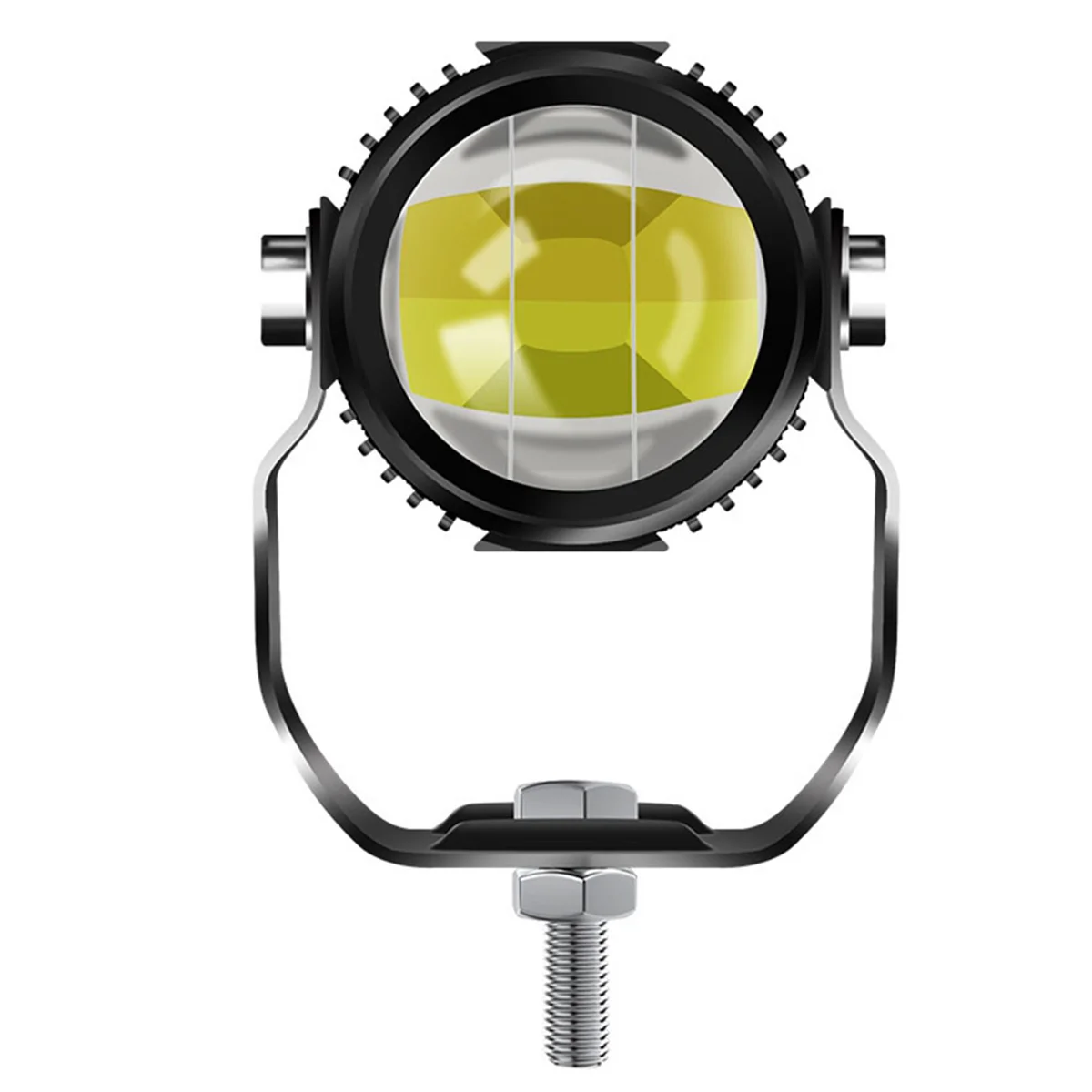 Motorcycle High Power Lens Spotlight 6500K LED Dual Color External Spotlights 12W Motorcycle Headlights