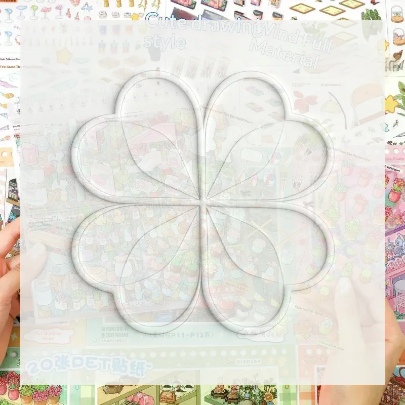 Large Size 10 In 1 3D Running A Store Stickers Book Album Cartoon Scene Diy Scrapbook Supplies Stationery